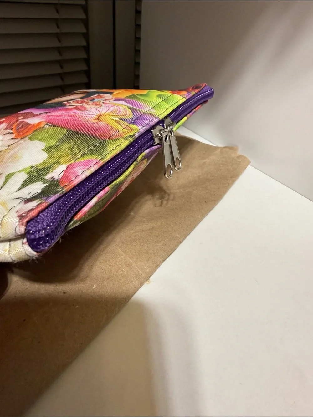 Frida Kahlo Floral Cosmetic Makeup Bag Travel Toiletry Case Organizer